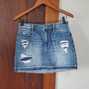 Hollister Blue Mini Skirt Casual